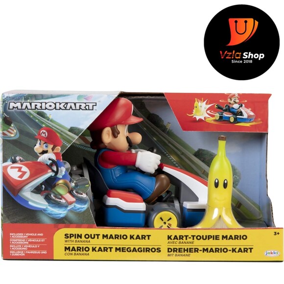 Super Mario Spin Out 2.5" Mariokart - Mario Racer Vehicle - Picture 6 of 8